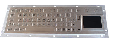 Touchpad ile Fırçalı IP65 Kiosk Metal Sanayi Klavye, arka panel montaj