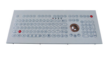 Top tutma yeri ve işlev tuşları ile düz kırılmaya dayanıklı endüstriyel membran klavye