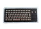 IP67 PS2 Dokunmatik Yüzeyli Endüstriyel Klavye Siyah Titanyum