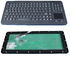 120 anahtarları dayanıklı antimikrobiyal silikon klavye ile touchpad sayısal keypad
